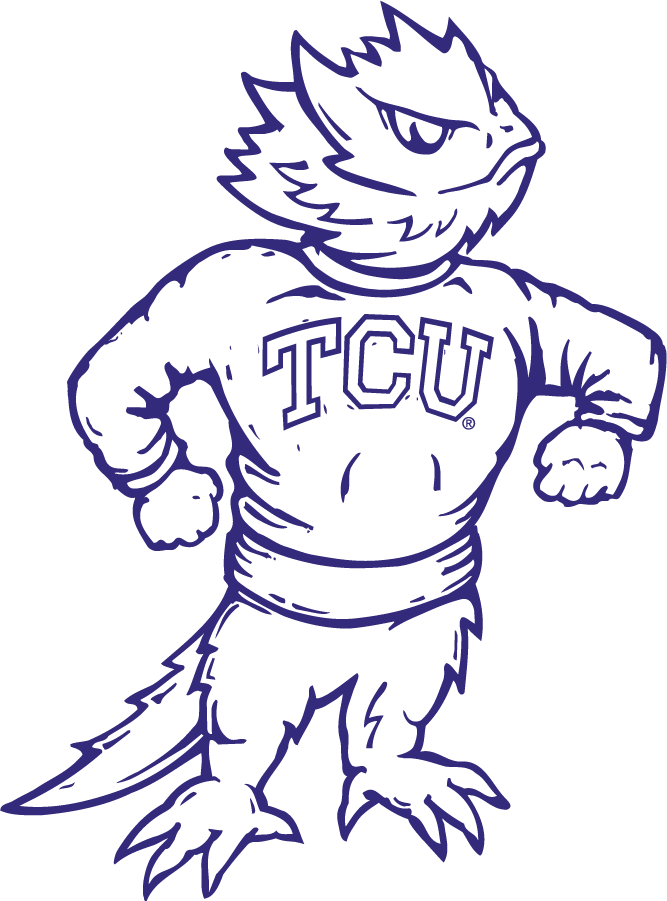 TCU Horned Frogs 1997-2005 Mascot Logo diy iron on heat transfer